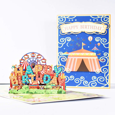 Carnival Birthday Card (3D)